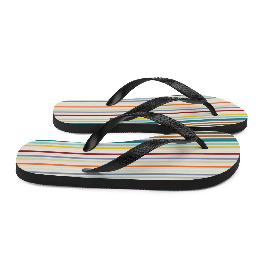 Colorfull Stripes Flip-Flops